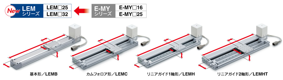 SMC-電動アクチュエータ-薄型スライダタイプ LEMシリーズ