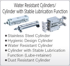 Water Resistant Cylinders/Cylinder with Stable Lubrication Function